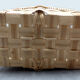 Vintage flat basket with handle