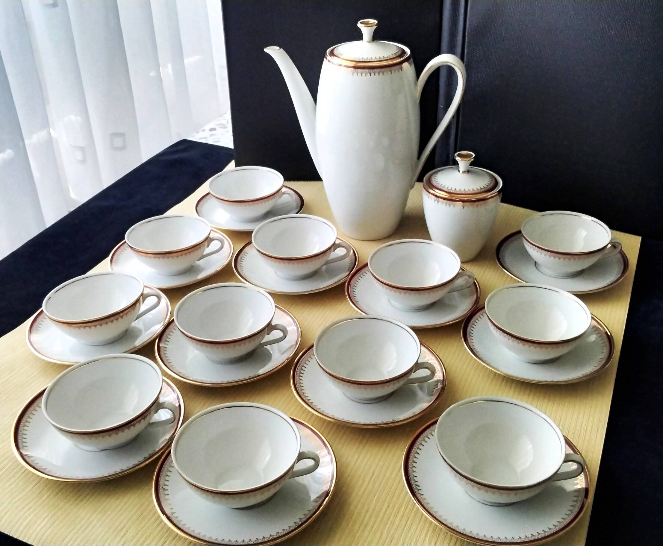Bavarian porcelain coffee service by Winterling Markteuthen