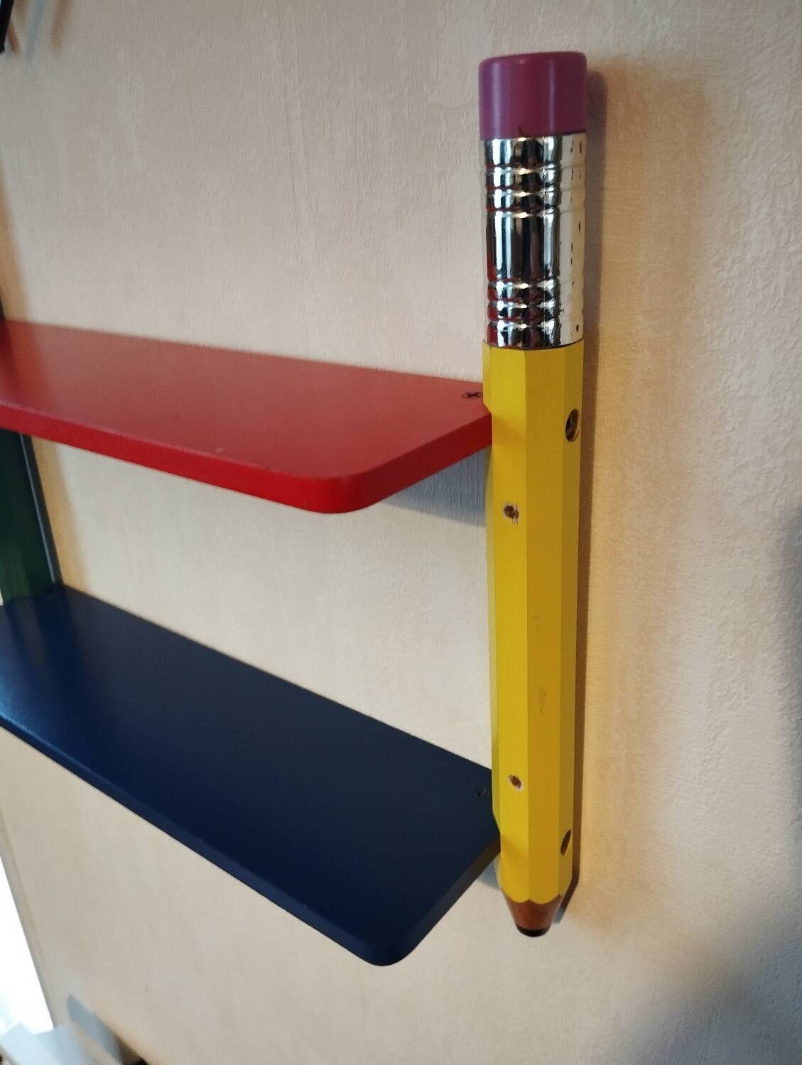 Pierre SALA style vintage pencil shelf