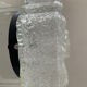 Molded glass wall lamp from the 70s