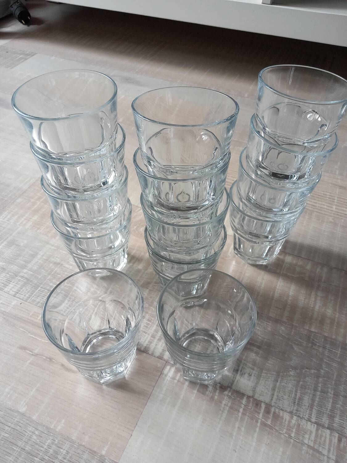 14 water glasses