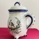 Covered pot from the 19th century by the Art pottery of Angoulême Le Renoleau.