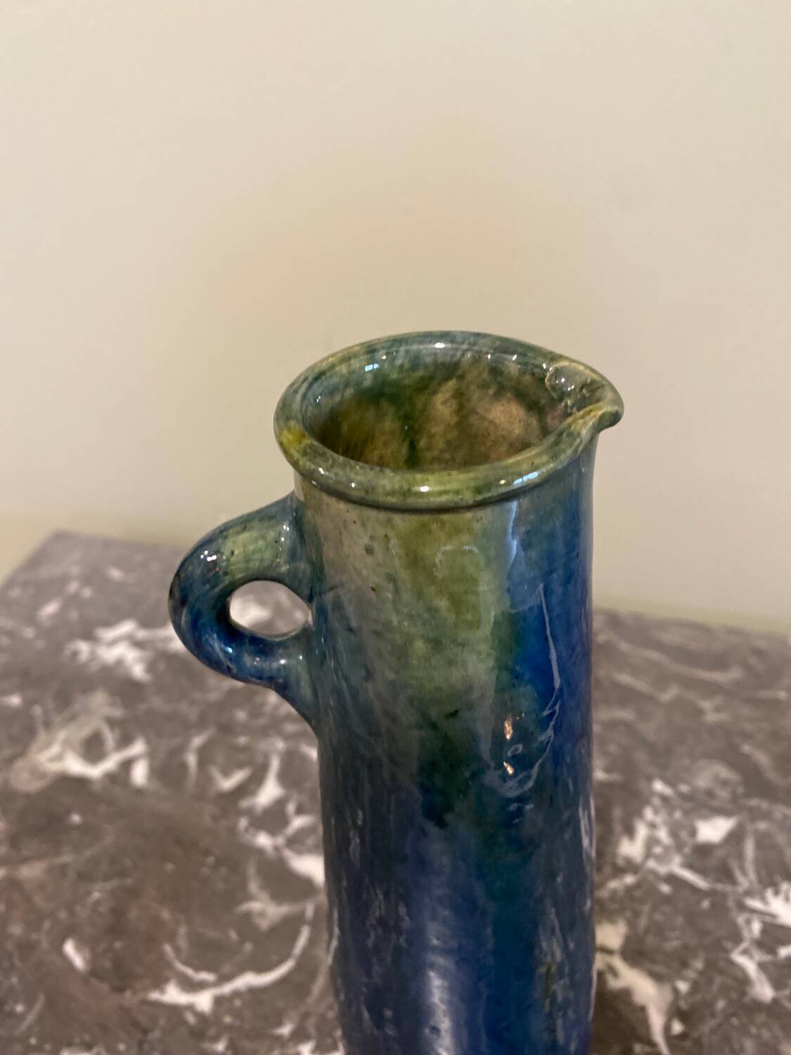 Glazed stoneware vase