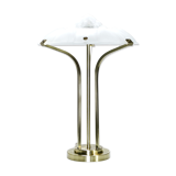 Lamp blown glass frosted around 1940 brass