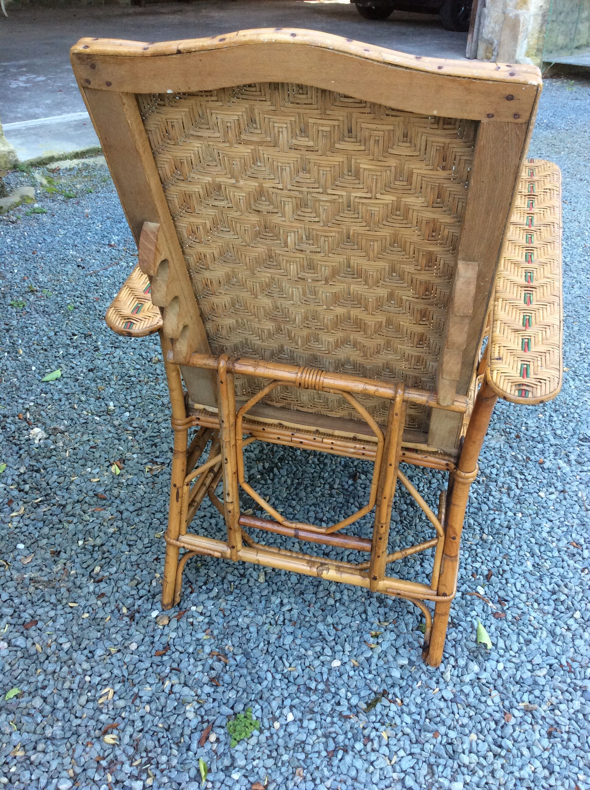 Rattan long chair