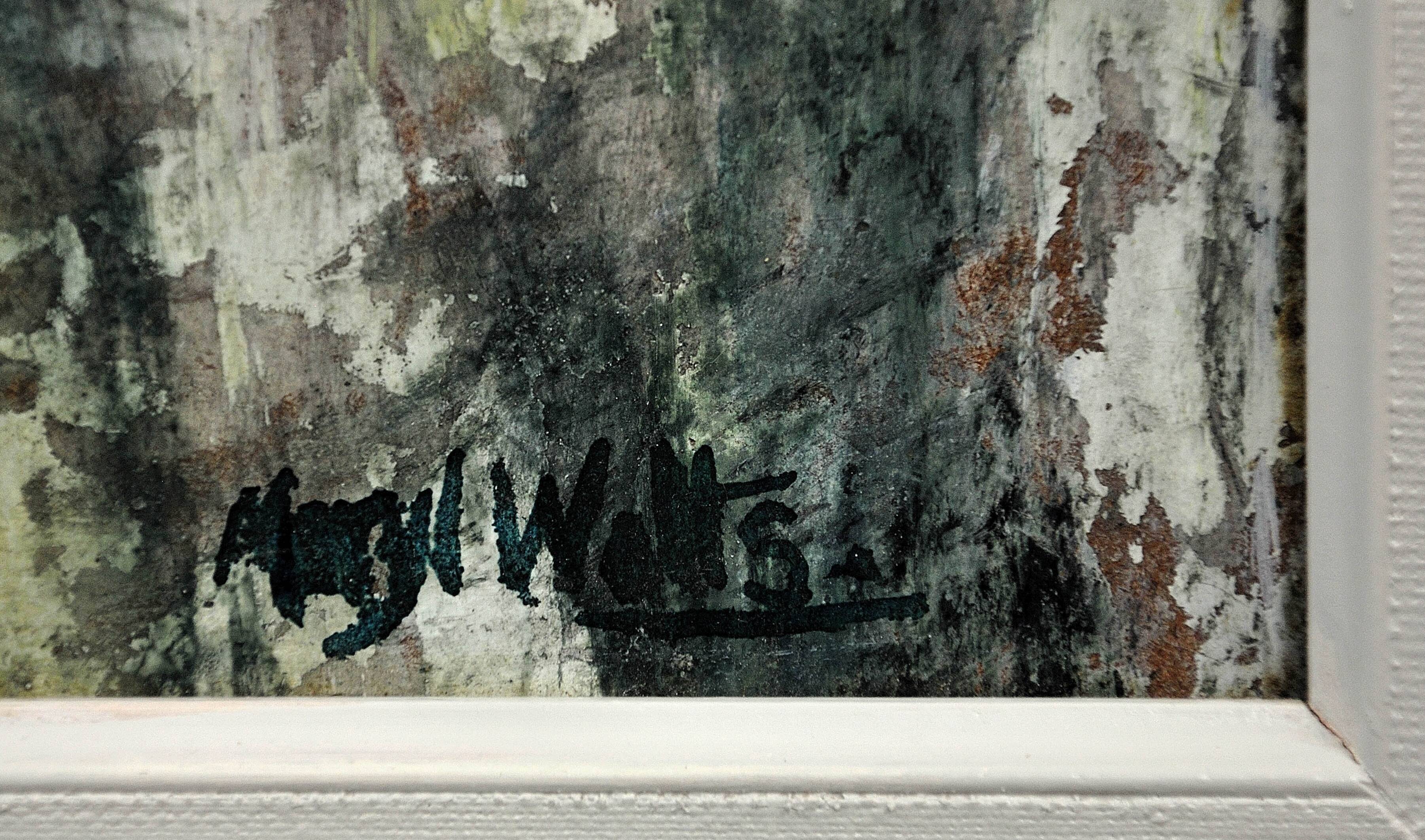 "Enigma" oil on board framed by Meryl watts