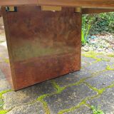 Elm burl cocktail coffee table