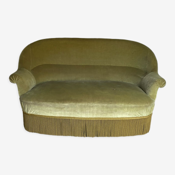 Banquette crapaud velours