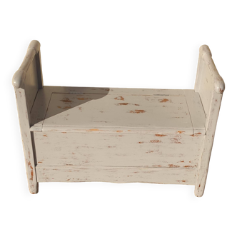 solid wood chest bench