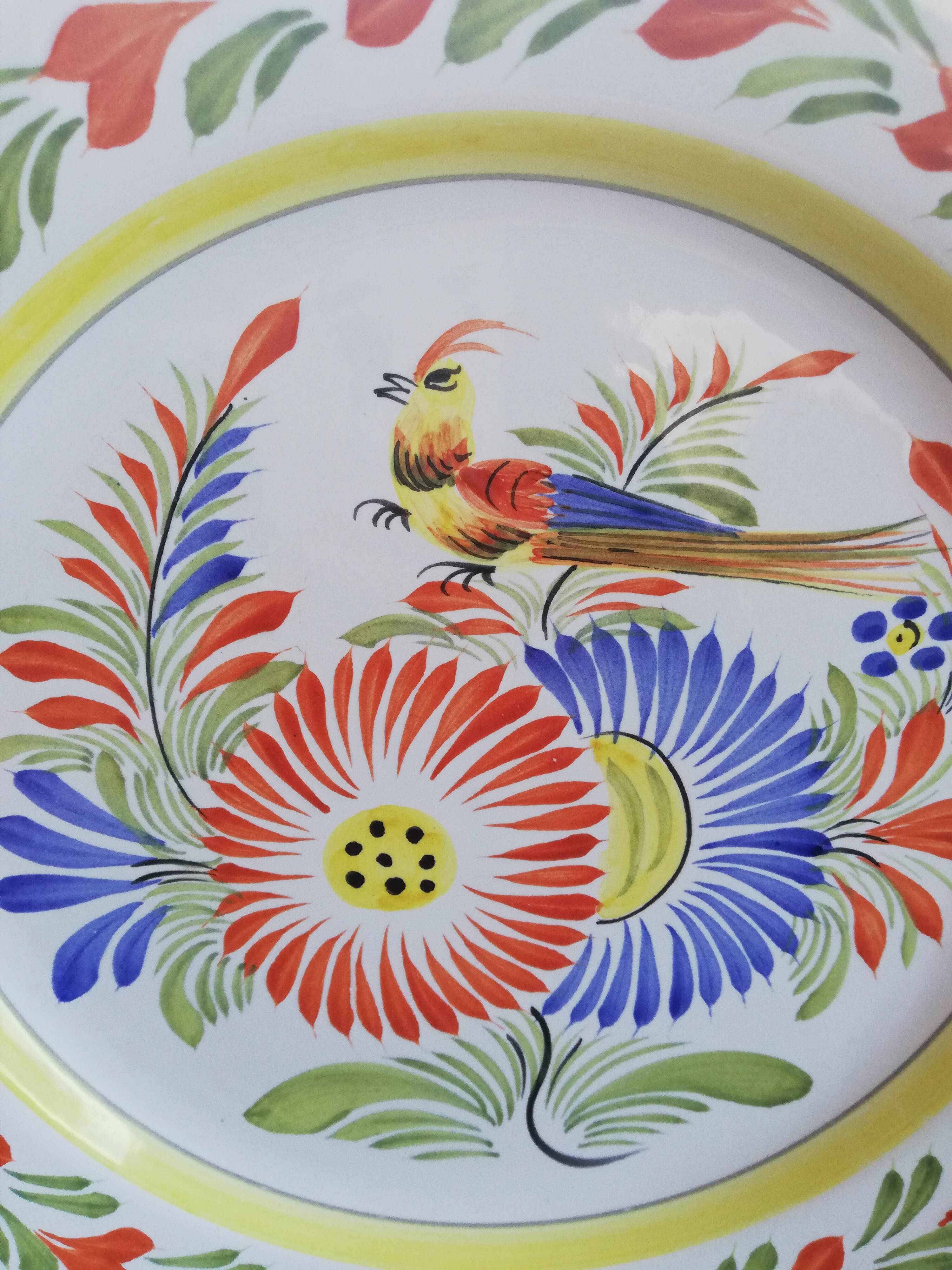 Plate Henriot Quimper France