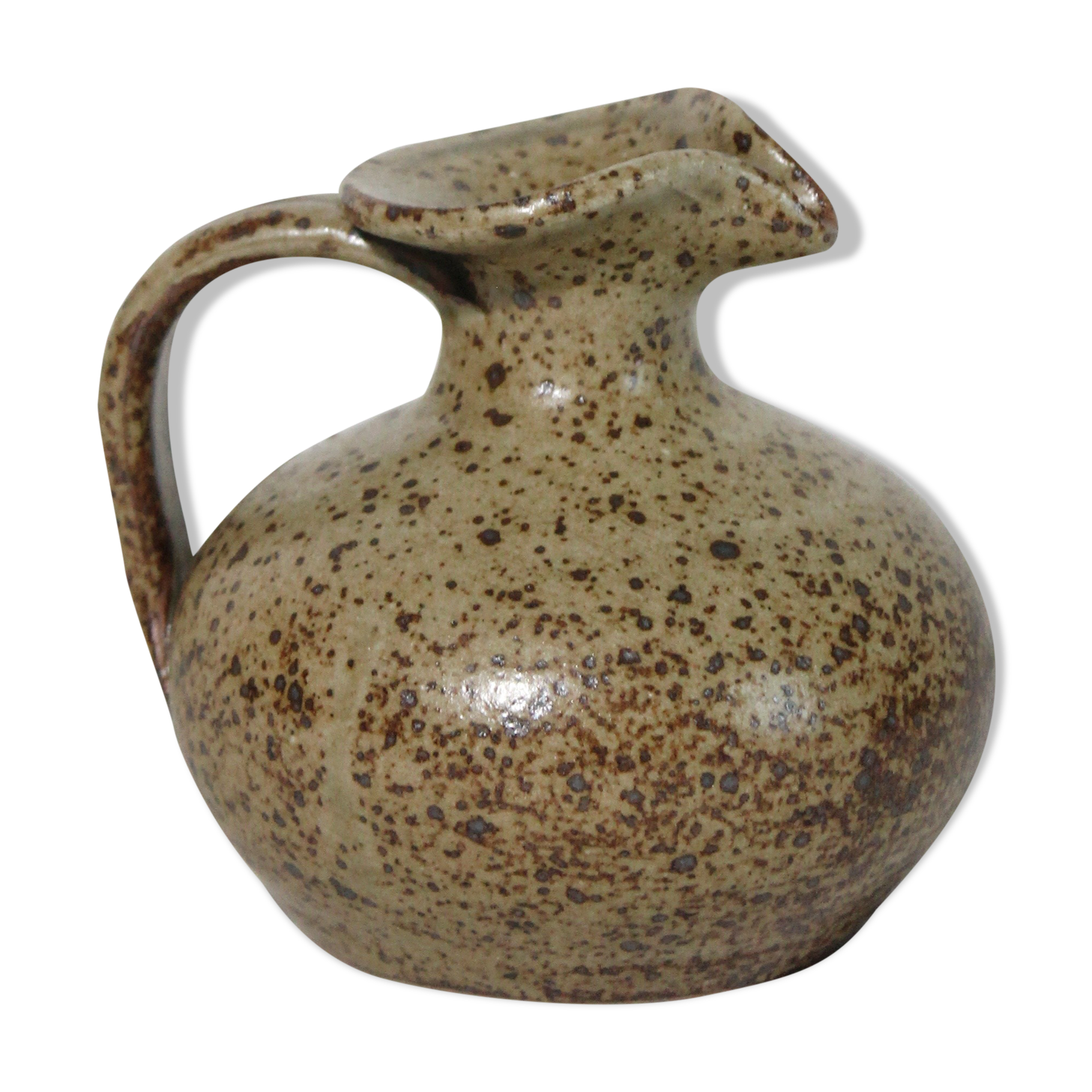 Small vintage pyrite stoneware vase