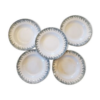5 hollow ceramic plates