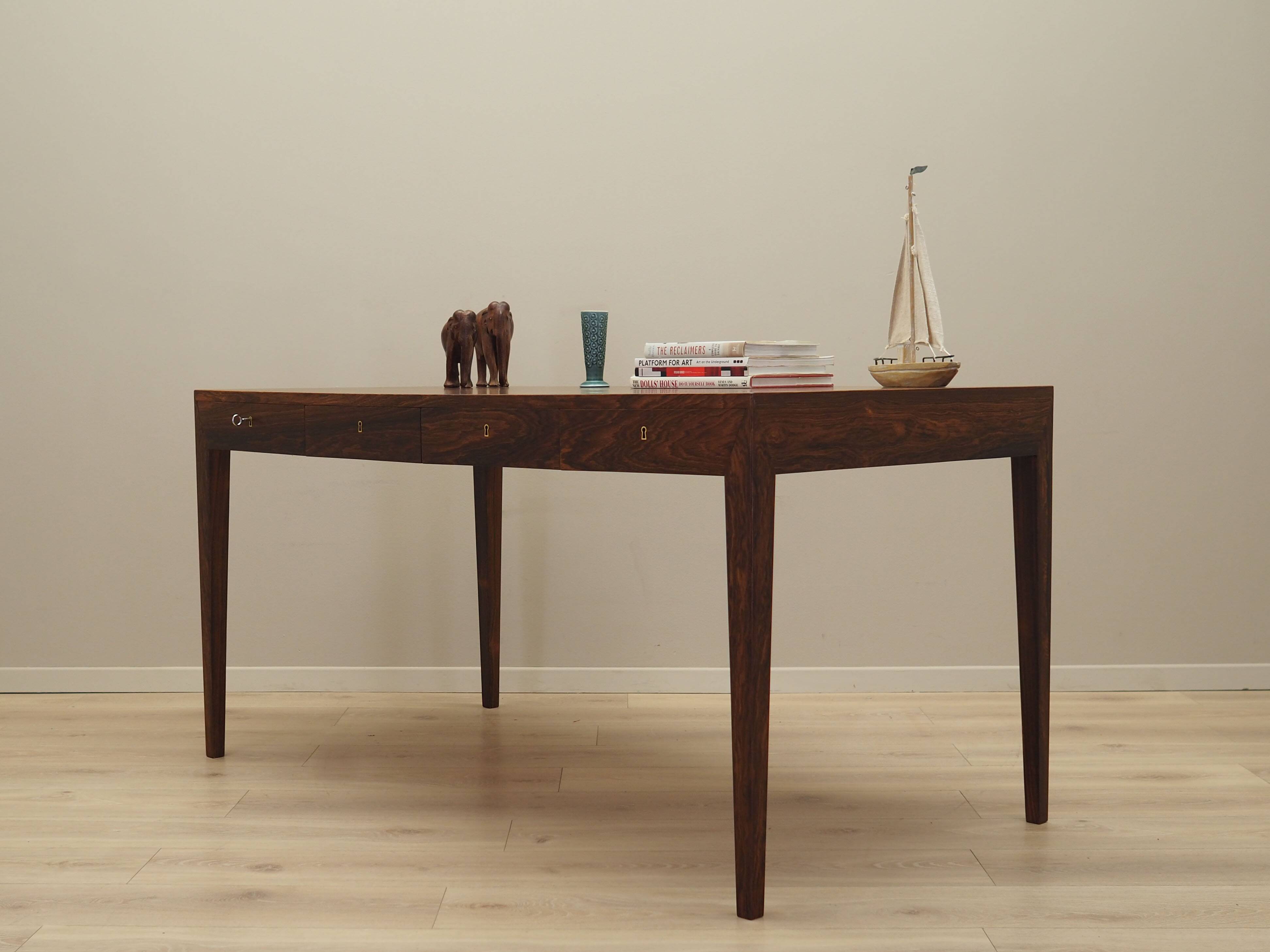 Rosewood desk, Danish design, 1960s, designer: Severin Hansen, production: Haslev Møbelsnedkeri