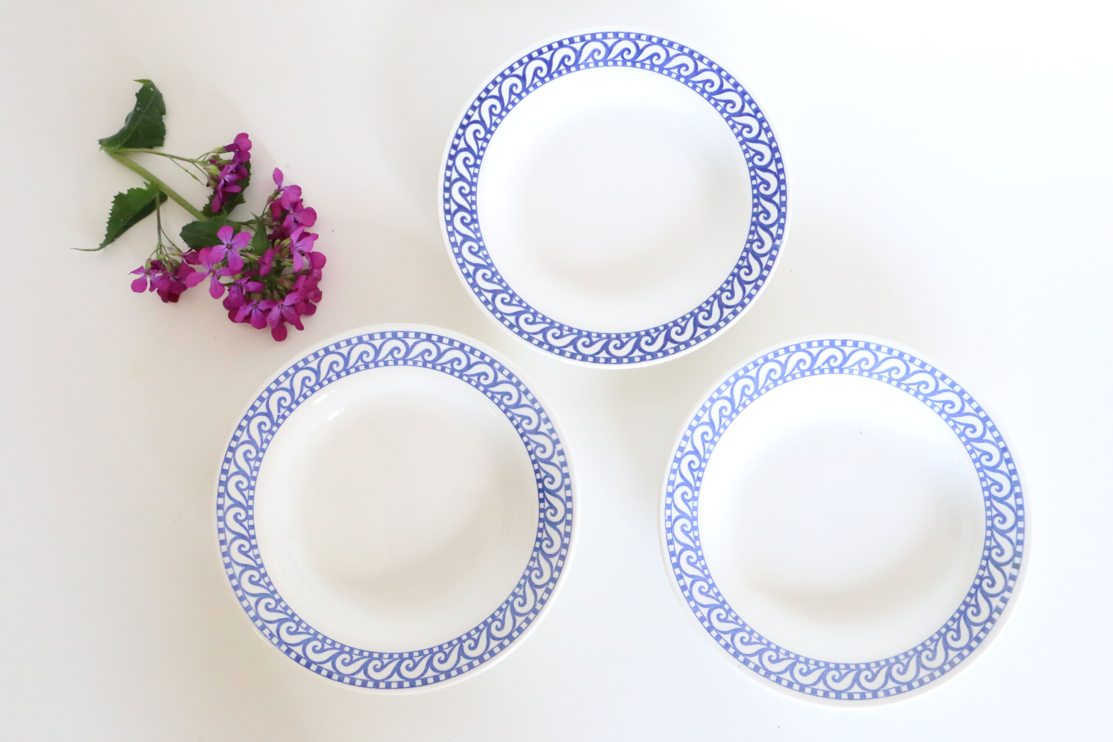 Set of 6 signed plates