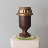Large white ceramic table lamp from the 1970s