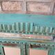 Burmese teak cabinet with original blue patina