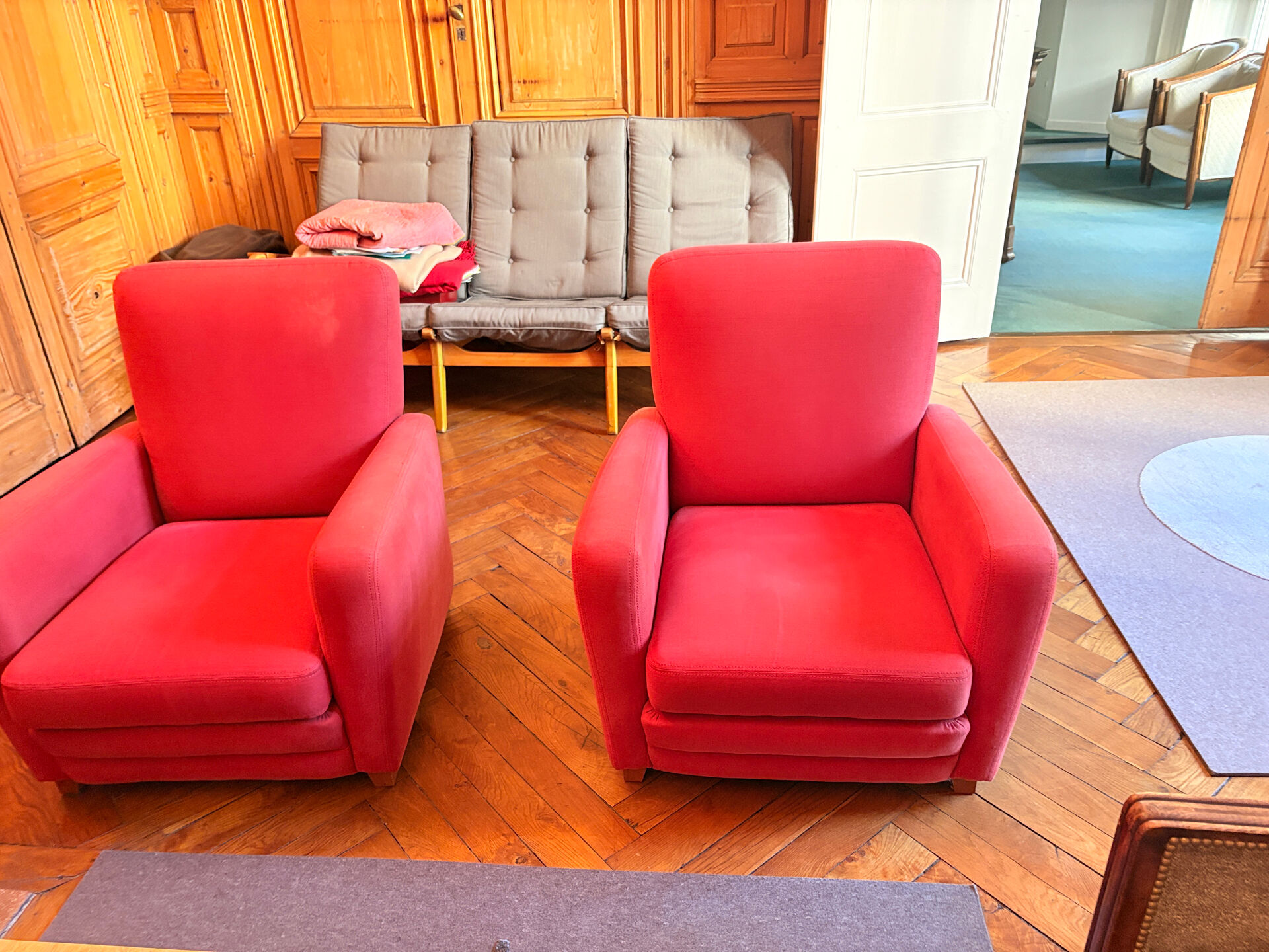 Fabric armchair