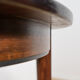Table à manger ronde en palissandre de style mid-century moderne modèle 55 par Gunni Omann pour Omann Jun, Danemark, années 1960.