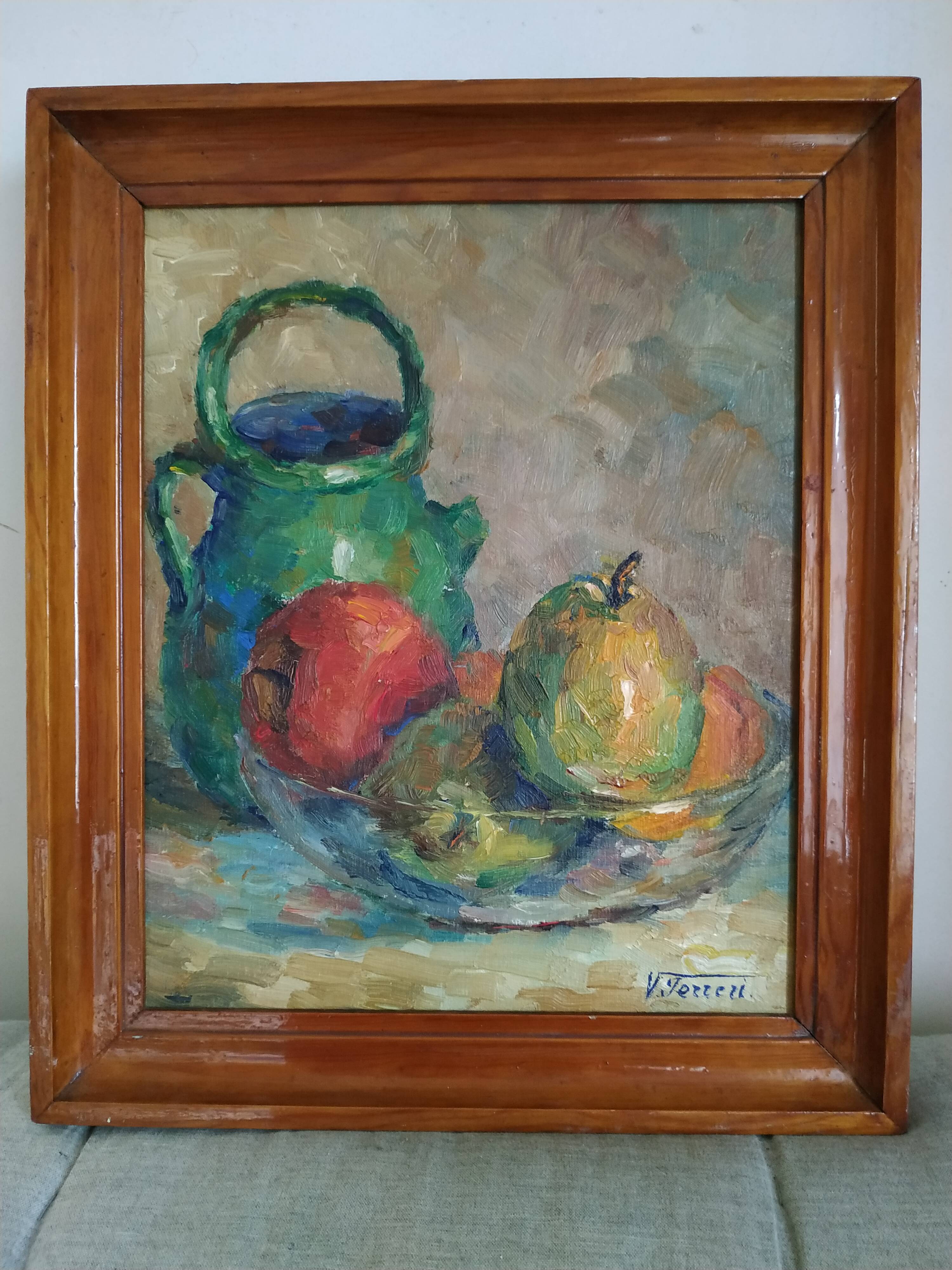 Still life at Victor Ferreri's gargoyle oil on panel