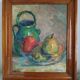 Still life at Victor Ferreri's gargoyle oil on panel