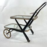 Mid-century serving bar cart, italy 1950s
