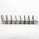Set of 8 Osvaldo Borsani Mid-Century Modern Italian Bouclè Dining Chairs,50