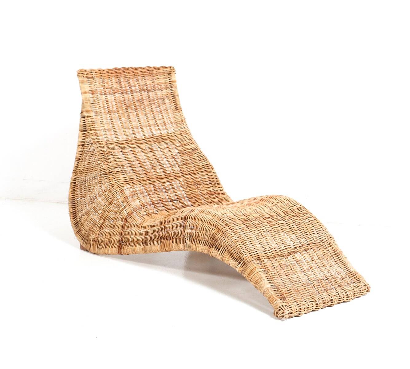 Vintage IKEA karlskrona rattan lounge chair by Karl Malmvall