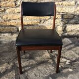 Wooden chair and skai