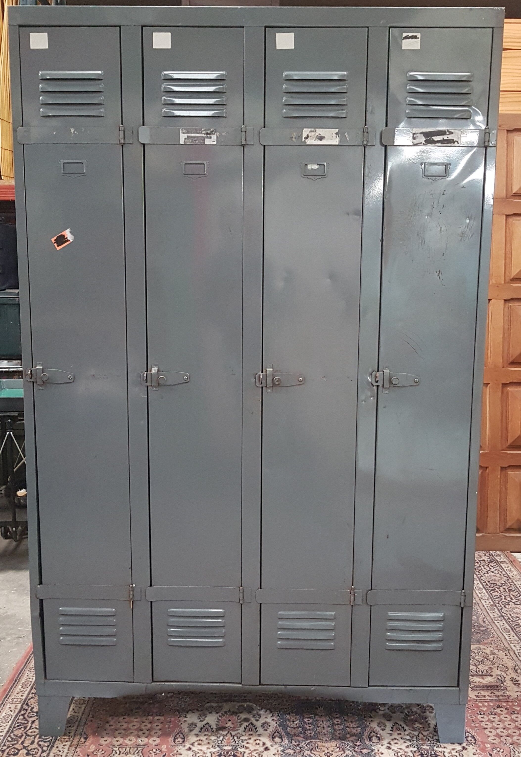 Former 4-door industrial cabinet