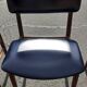 4 Scandinavian chairs in teak and black leatherette by Sven Chrobat Sax