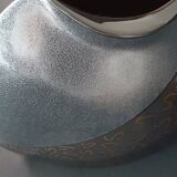 Steuler black ceramic geometric vase