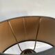 Bronze lamp, 2M fabric cable, sewn lampshade.
