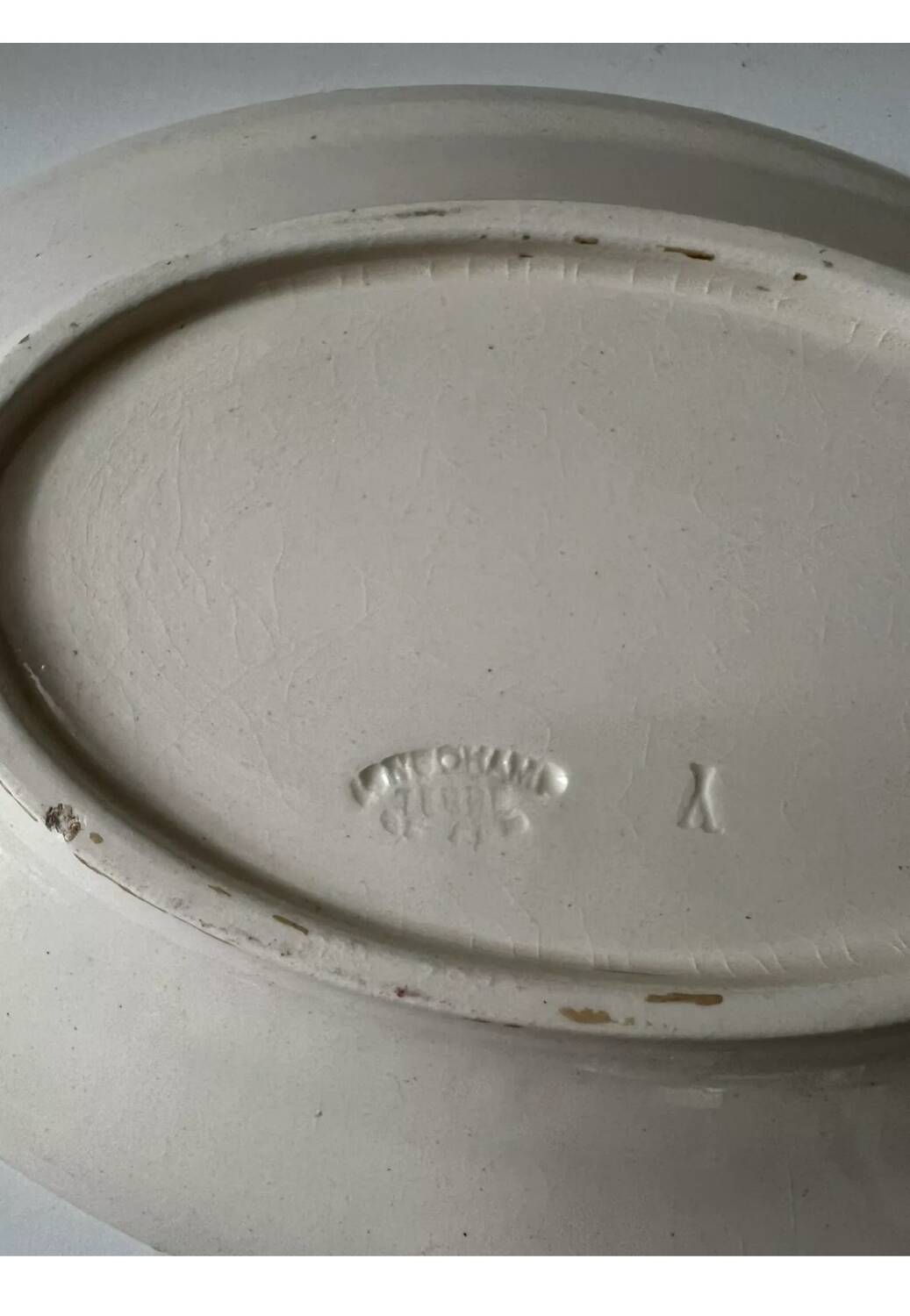 Beautiful Longchamp Terre de Fer dish with pink floral cornflower design