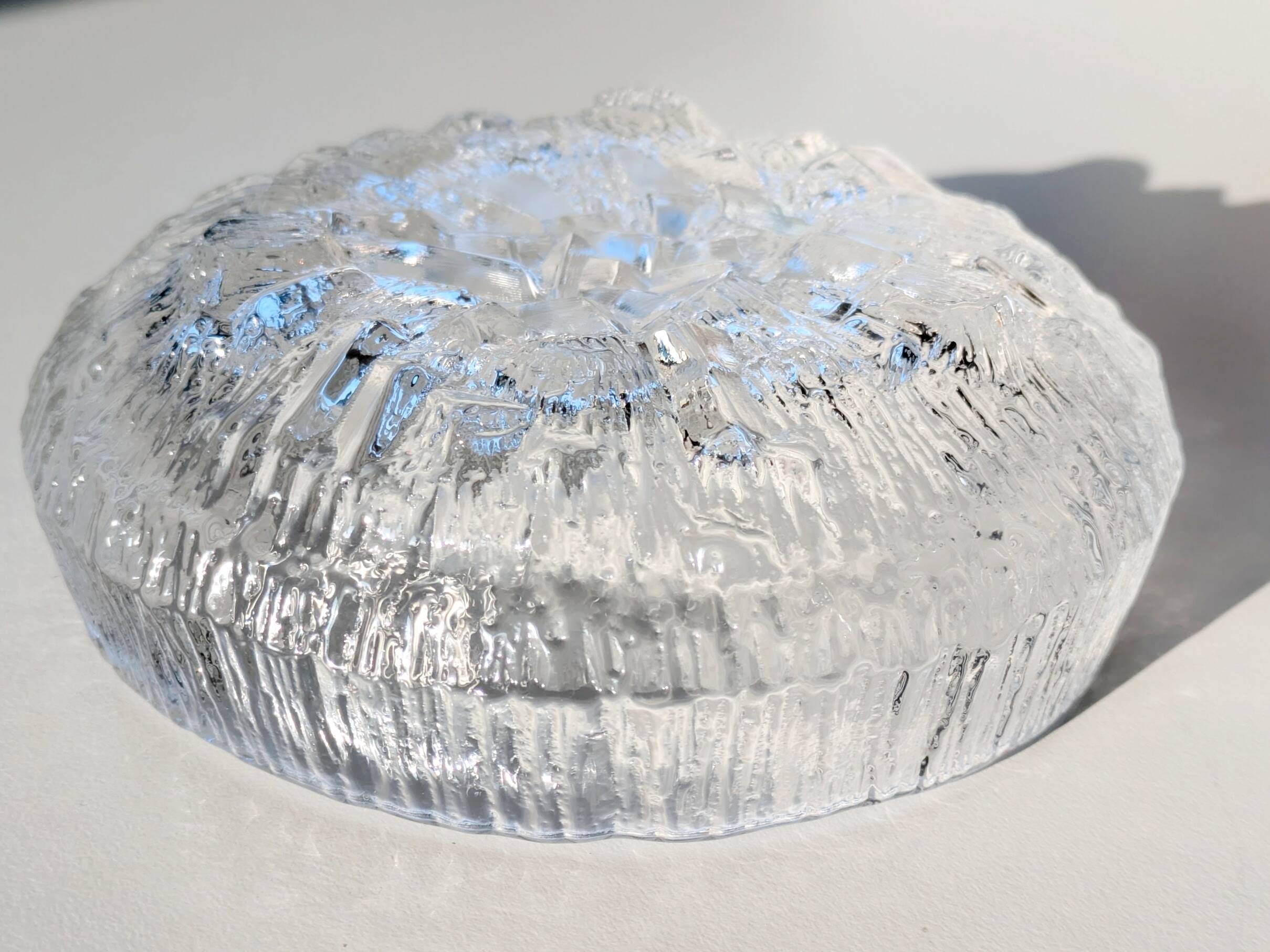 Glass bowl "Lunaria", Tapio Wirkkala for Iittala, 1970s