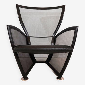Prive leather armchair by Paolo Nava for Arflex
