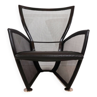 Fauteuil Prive en cuir par Paolo Nava pour Arflex