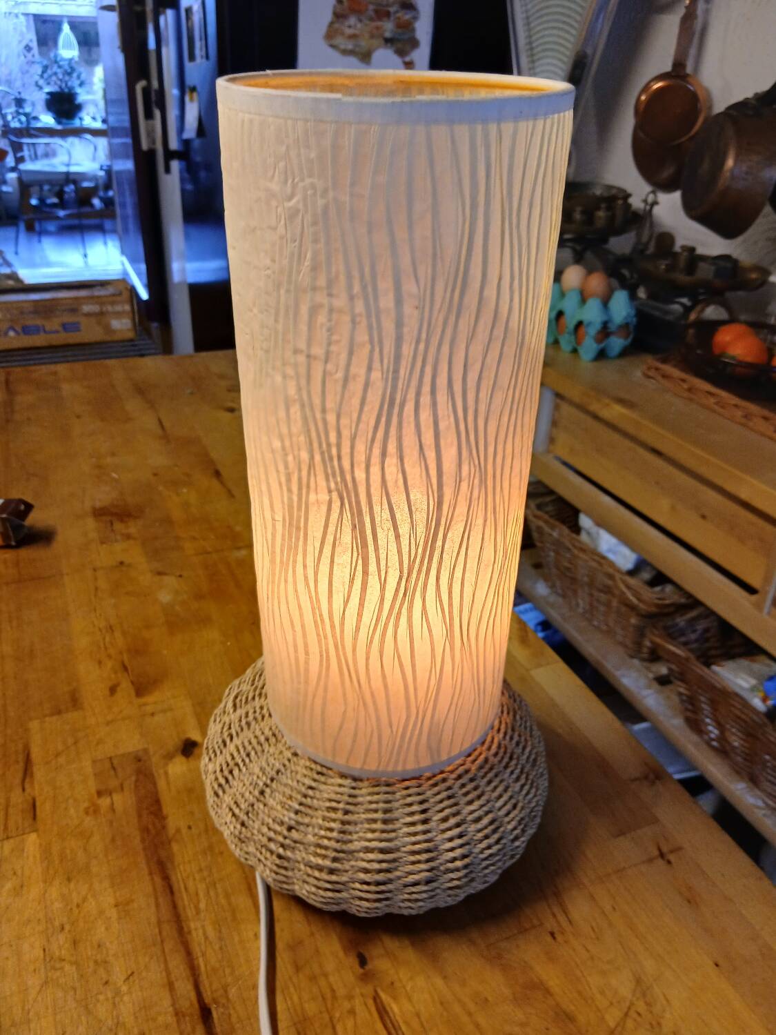 Rattan lamp
