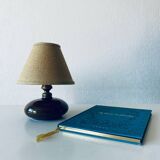 Vintage enameled ceramic lamp