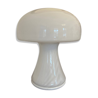 Lampe de table champignon en verre de Murano, 1980