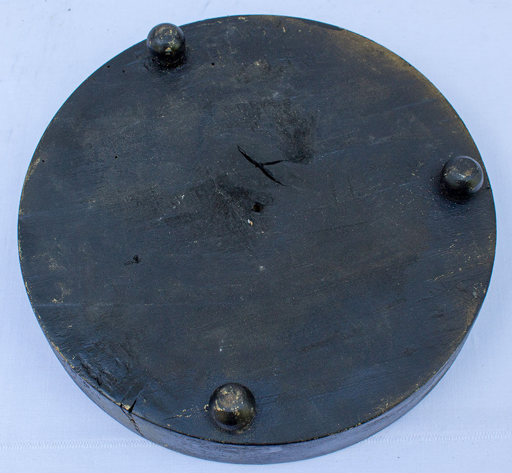 Antique round glass globe 48.5 x 17.5 cm