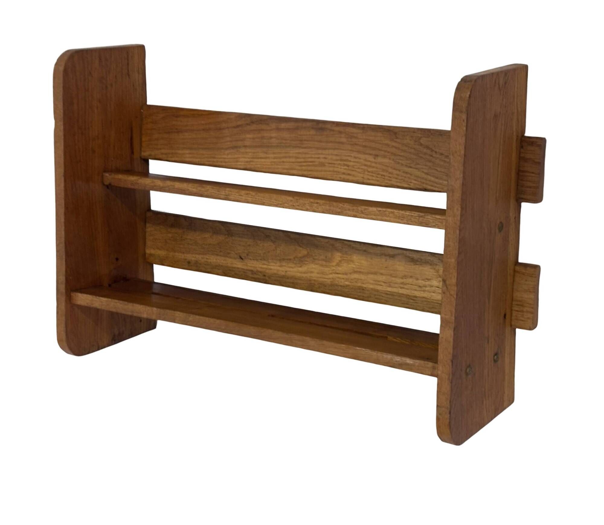 Vintage wooden standing bookcase from the 1950s