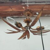 Golden leaf chandelier