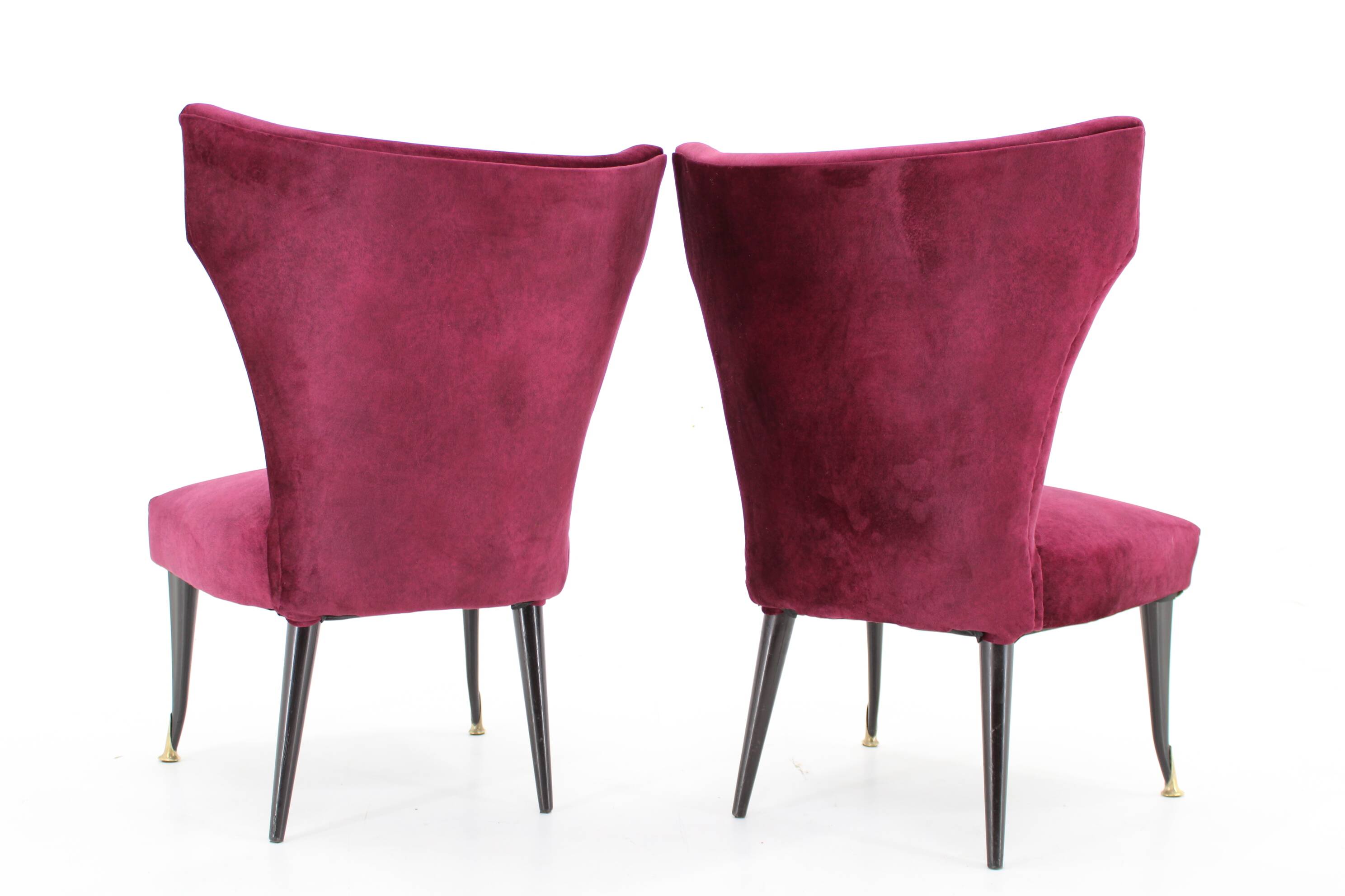 1950s Pair of Italian Chairs, Restored
