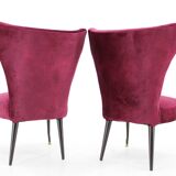 1950s Pair of Italian Chairs, Restored