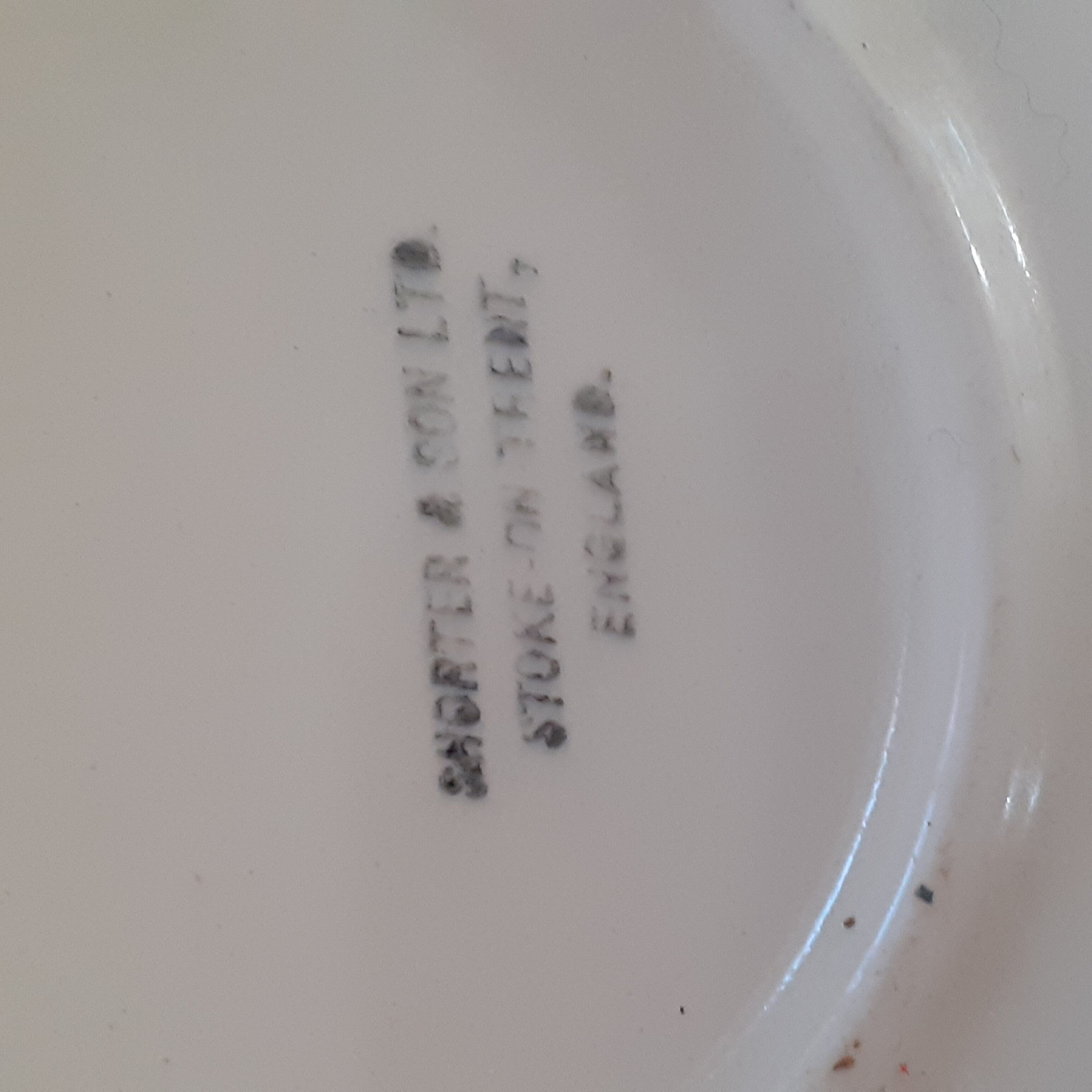 2 Fish plates. Shorter and son. England