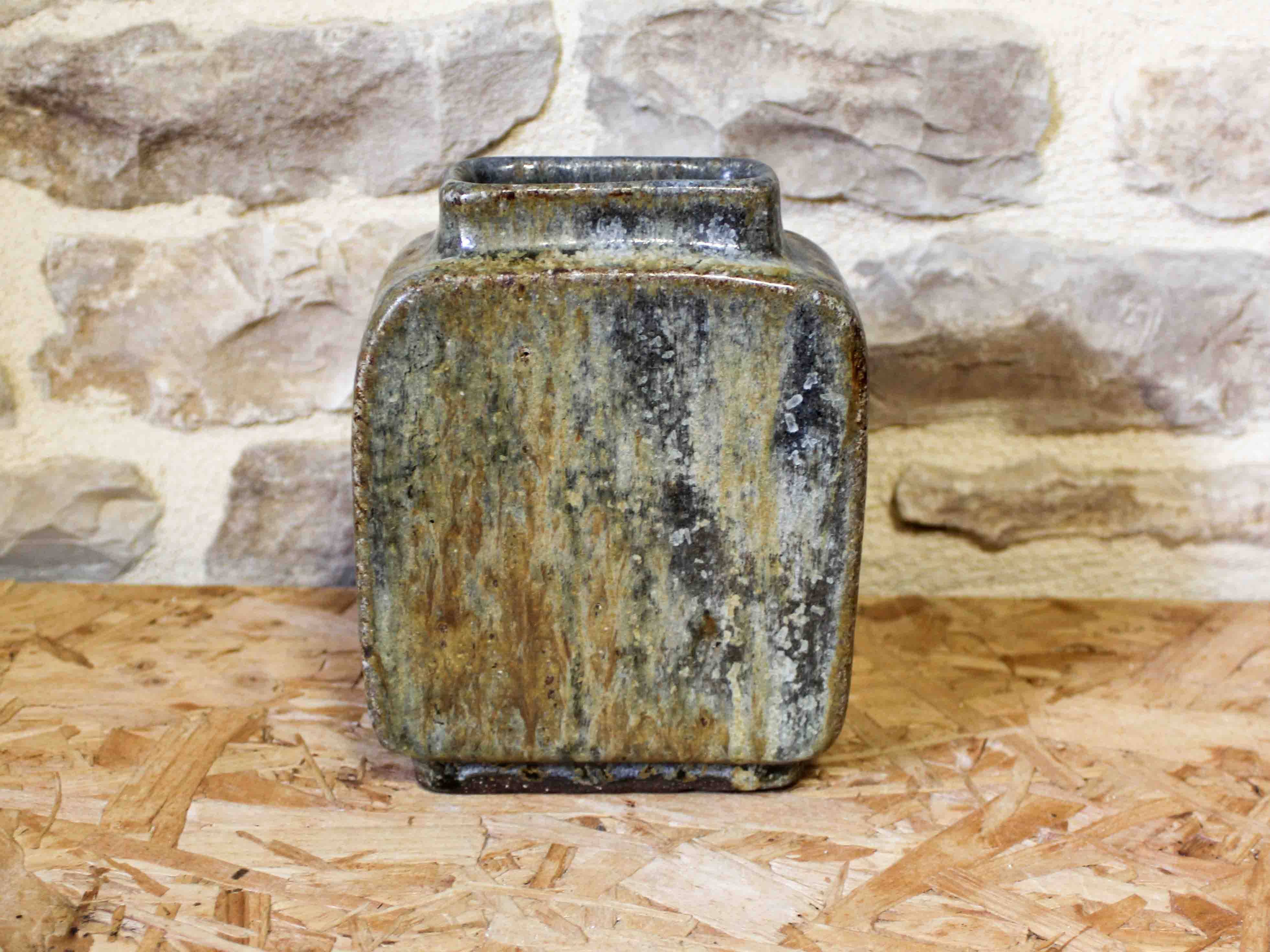 Glazed stoneware vase by Clauss Tittmann