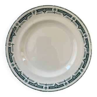 Assiette plate en faïence de Longwy - Modèle Josette