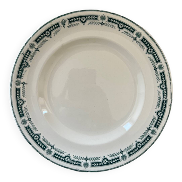 Assiette plate en faïence de Longwy - Modèle Josette