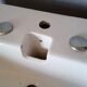 Washbasin design epoch 1970s enamelled ceramic