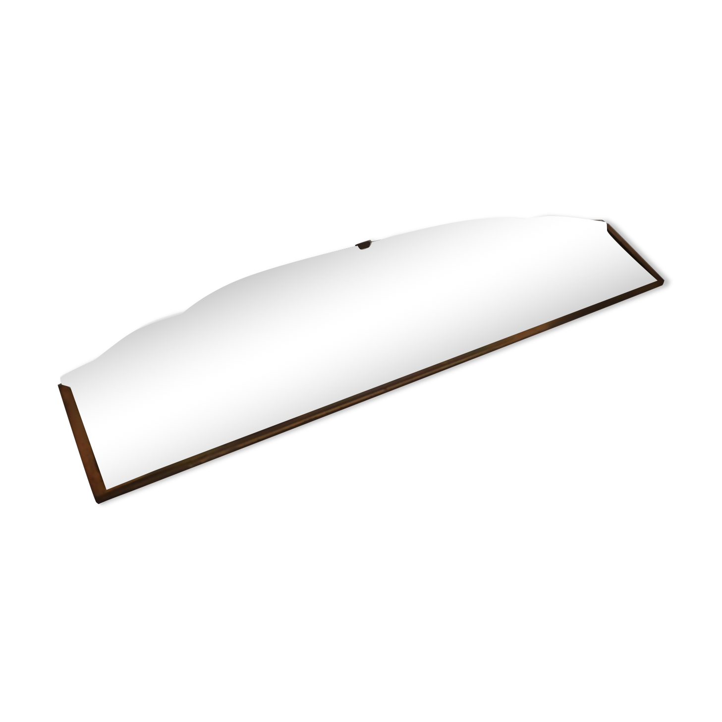 Art Deco brass mirror